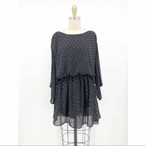 NEW LPA RHINESTONE BLACK DRESS XXS - Picture 3 of 4